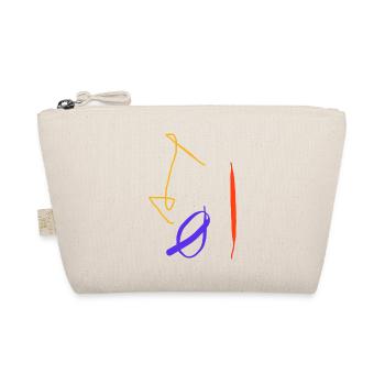 South Anerician abstraction in yellow, red, blue - Organic Pouch - nature - Front