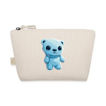 Mignon petit ours en peluche - Trousse biologique - nature - Devant
