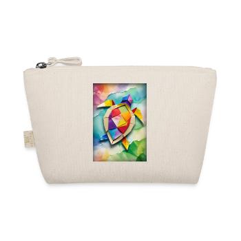 Baby Origami Turtle - Organic Pouch - nature - Front