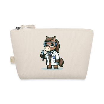 Cute Horse Scientist - Organic Pouch - nature - Front
