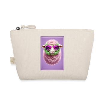 Cute sheep with sunglasses - Organic Pouch - nature - Front
