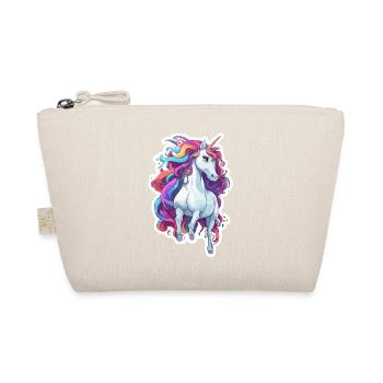Unicorn / mythical creatures / fairy tales / magic / glitter - Organic Pouch - nature - Front