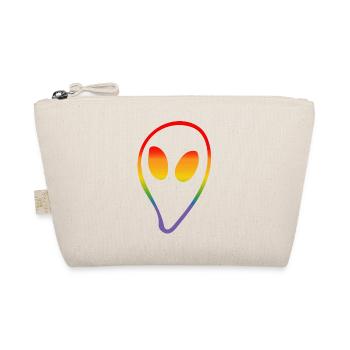 Regenbogen Alien LGBTQI lgbt tshirt - Bio-Täschchen - Natur - Vorne