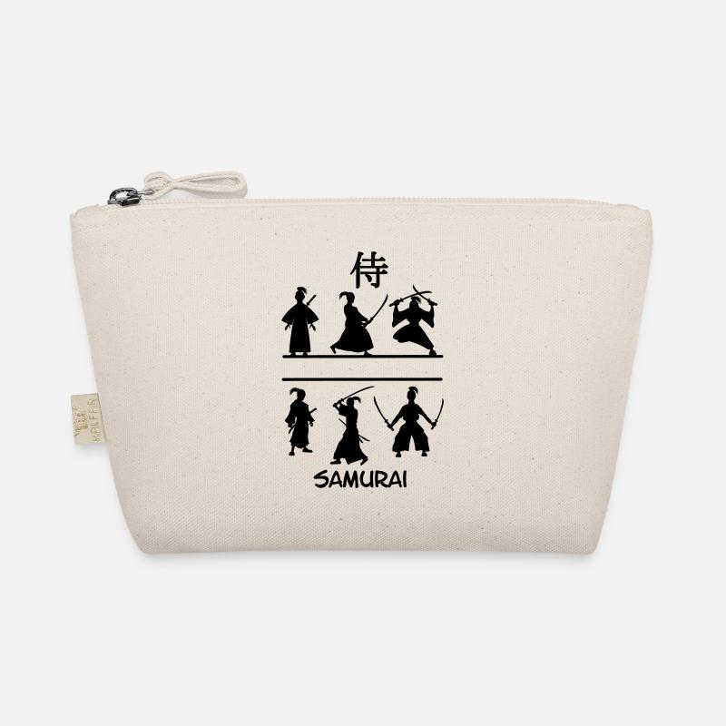 Samurai mit Schwertern Bio-Täschchen