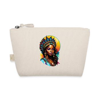 Afro Woman - Beauty - Organic Pouch - nature - Front