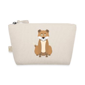 Cartoon Hund - Bio-Täschchen - Natur - Vorne