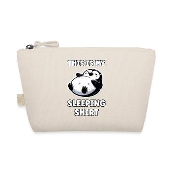 Funny Penguin Saying Lazy Person Gift - Organic Pouch - nature - Front