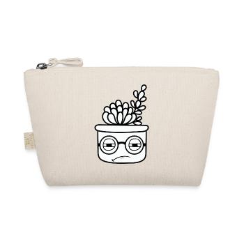 Cooler Kaktus mit Brille - Bio-Täschchen - Natur - Vorne