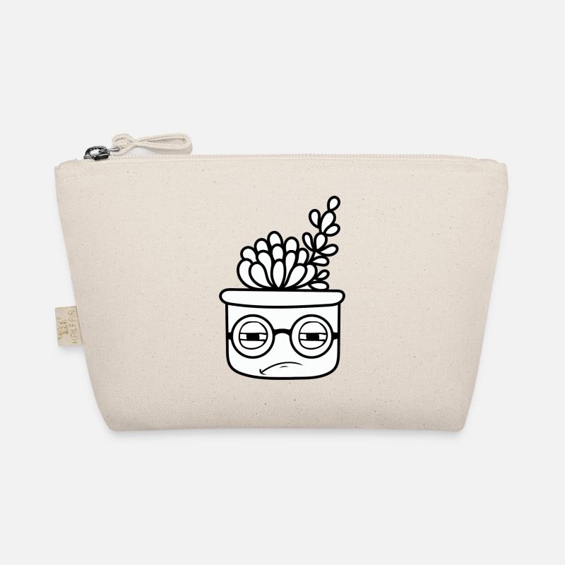 Cool Cactus with Glasses Organic Pouch