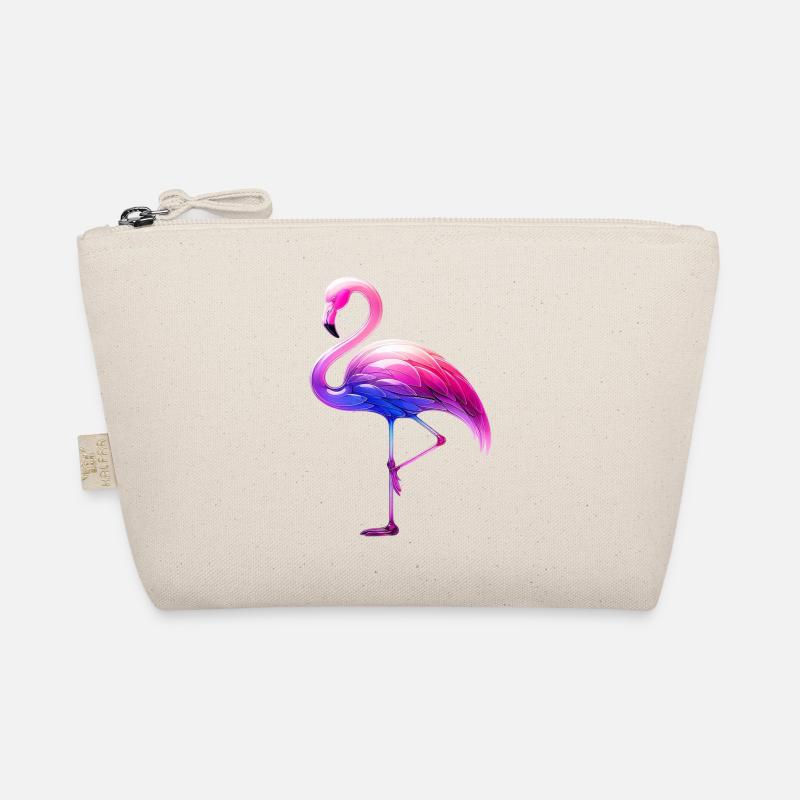 Rosa Flamingo Bio-Täschchen
