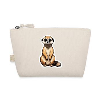Meerkat Cute Illustration - Organic Pouch - nature - Front