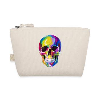 colorful skull and crossbones - Organic Pouch - nature - Front