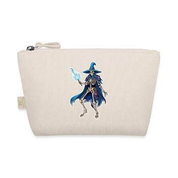 Skeleton magician fantasy illustration - Organic Pouch - nature - Front
