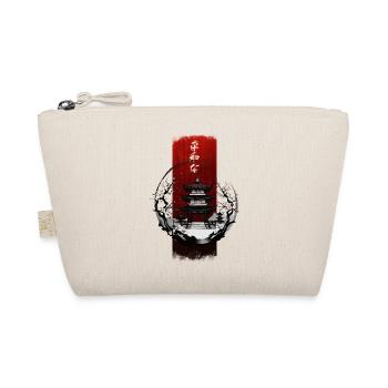Tranquil Blossoms: Japanese Temple Serenity - Organic Pouch - nature - Front