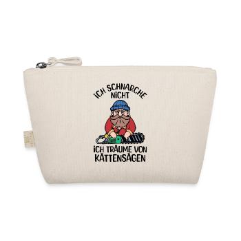Saw Wood Sawdust Woodland Lumberjack Statement - Organic Pouch - nature - Front