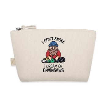 Saw Statement Wood Chainsaw Lumberjack Woodland - Organic Pouch - nature - Front