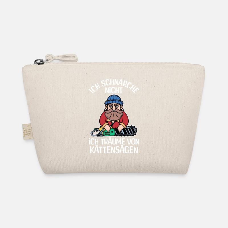 Lumberjack Statement Chainsaw Woodwork Wood Organic Pouch
