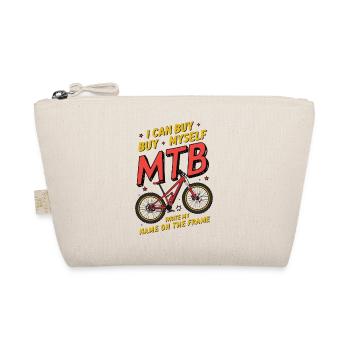 Humorvolles MTB Buy Myself Custom Design - Bio-Täschchen - Natur - Vorne