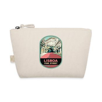 Illustration Rue Rose, Cais do Sodré - Organic Pouch - nature - Front