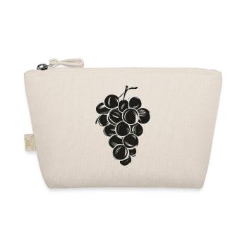 Grapes Pencil Sketch - Organic Pouch - nature - Front