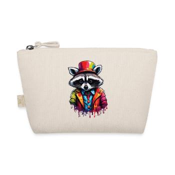 Clown Animal / Cirque / Drôle / Coloré / Raton laveur - Trousse biologique - nature - Devant
