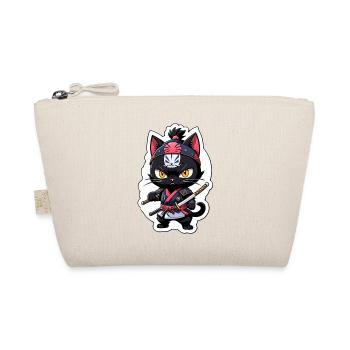 chat ninja - chaton samourai - Trousse biologique - nature - Devant