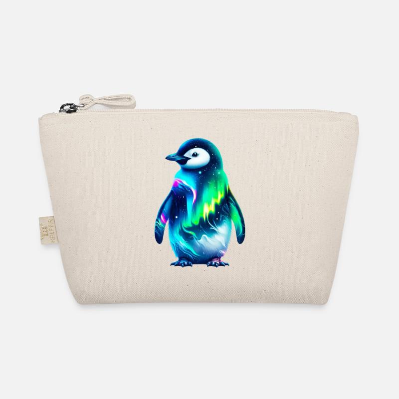 Aurora Borealis Penguin Organic Pouch