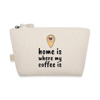 Home Is Where My Coffee Is - Bio-Täschchen - Natur - Vorne