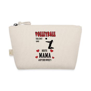 Volleyball Spielerin Mama Volleyballerin Mutter - Bio-Täschchen - Natur - Vorne
