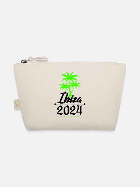 ibiza 2024 palmen - Bio-Täschchen - Natur - Vorne