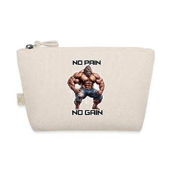 Bodybuilder / Sports / Fitness / Monkey / Muscles - Organic Pouch - nature - Front