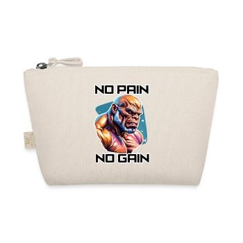 Bodybuilder / Sports / Fitness / Monkey / Muscles - Organic Pouch - nature - Front