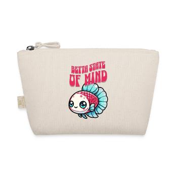 Betta im Kawaii Stil, Retro Schrift, Betta Spruch - Bio-Täschchen - Natur - Vorne