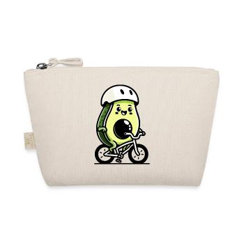 Pedaling Pit: The Cycling Avocado - Organic Pouch - nature - Front