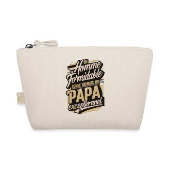 Belle idée cadeau fete des pères anniversaire papa - Trousse biologique - nature - Devant