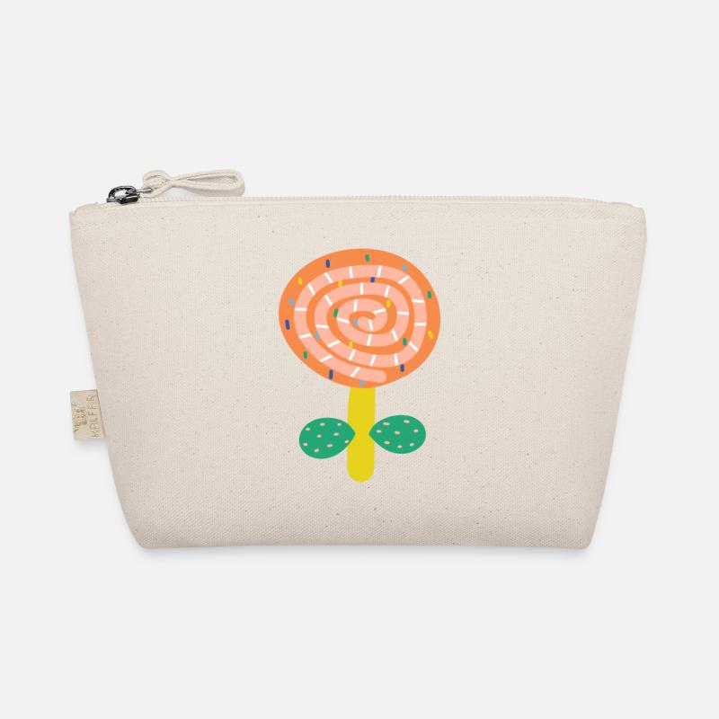 Small Red Flower Organic Pouch