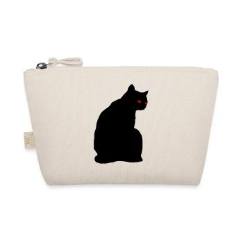 Black cat - Organic Pouch - nature - Front