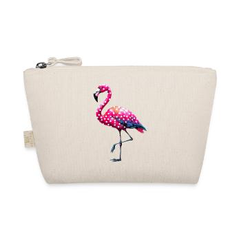 Flamant rose à pois - Trousse biologique - nature - Devant
