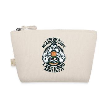 I'm on a seafood diet... I see food and I eat it! - Organic Pouch - nature - Front