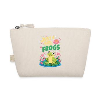 Juste une fille qui aime les grenouilles - Trousse biologique - nature - Devant