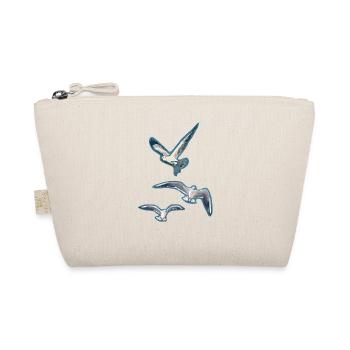 Abstract Seagulls - Organic Pouch - nature - Front