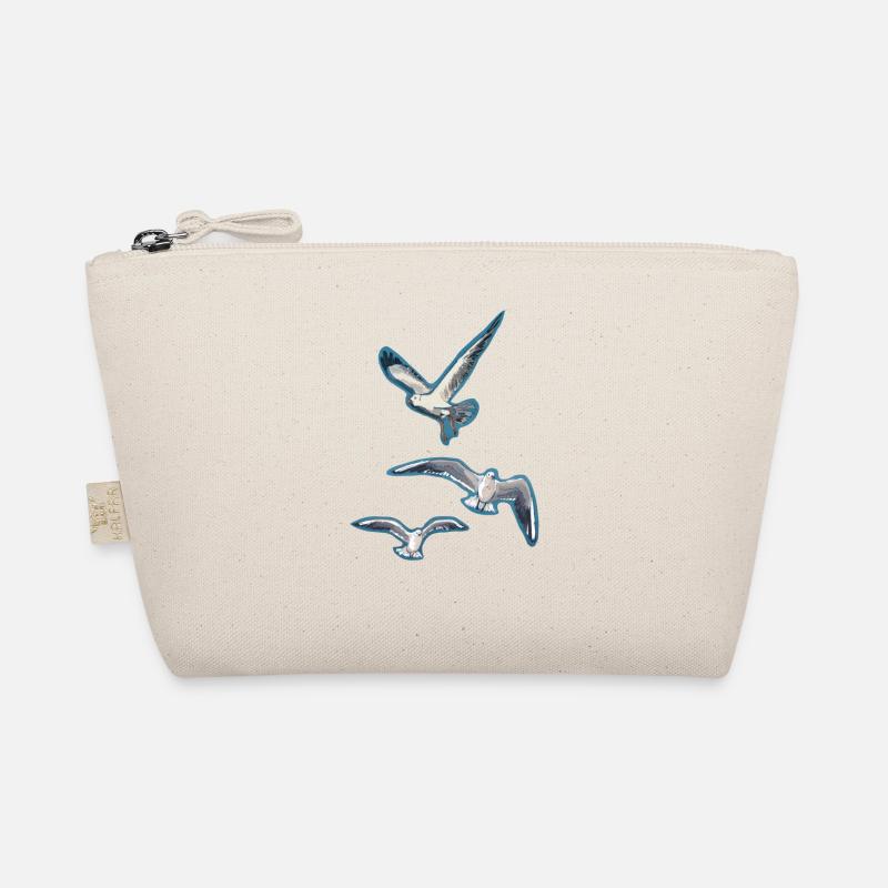 Abstract Seagulls Organic Pouch