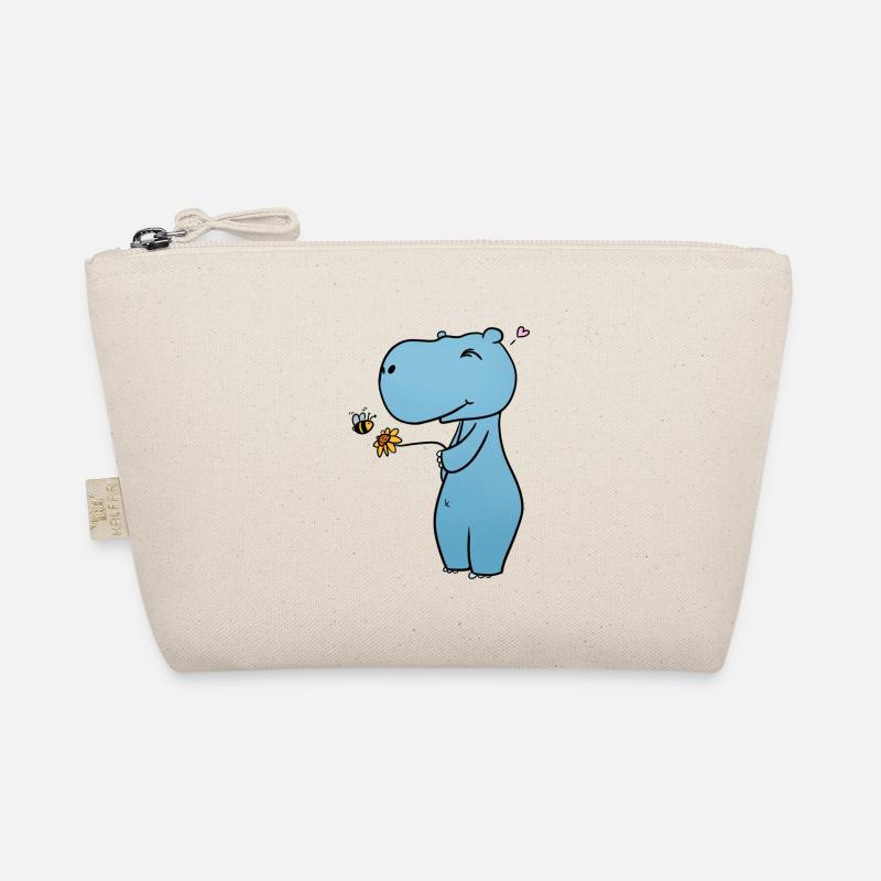 Nilpferd Blume Bio-Täschchen