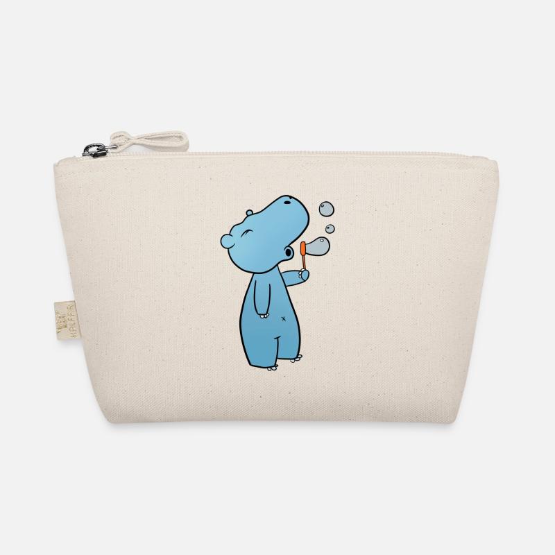 Nilpferd Seifenblasen Bio-Täschchen