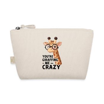 Verrückte Giraffe, You’re giraffing me crazy - Bio-Täschchen - Natur - Vorne