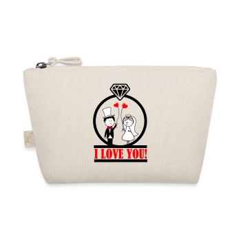 i love you 2 - Organic Pouch - nature - Front