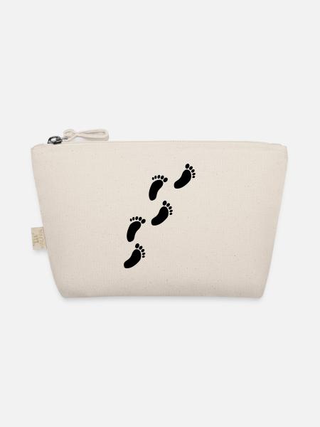 Footprints - Organic Pouch - nature - Front