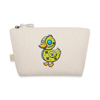 Halloween Ente Zombie Monster Cartoon - Bio-Täschchen - Natur - Vorne