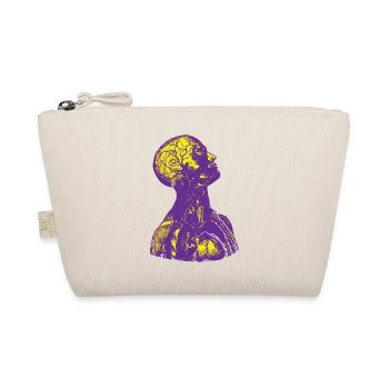 Purple and Yellow Human Anatomy - Organic Pouch - nature - Front