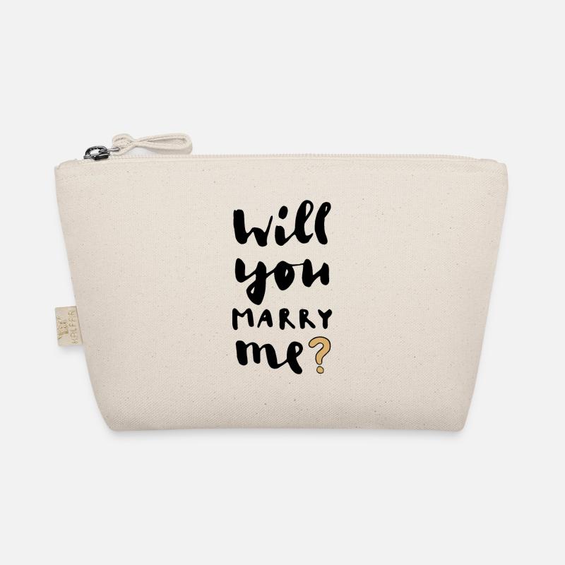 Will You Marry Me? Romantic Proposal Organic Pouch